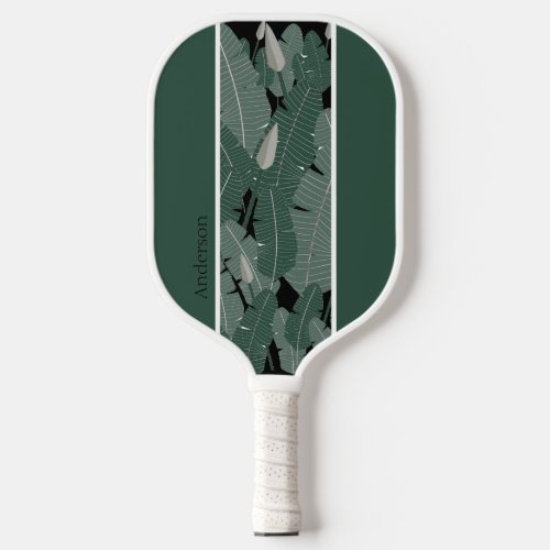 Palm Leaf and Spear Personalized Pickleball Paddle