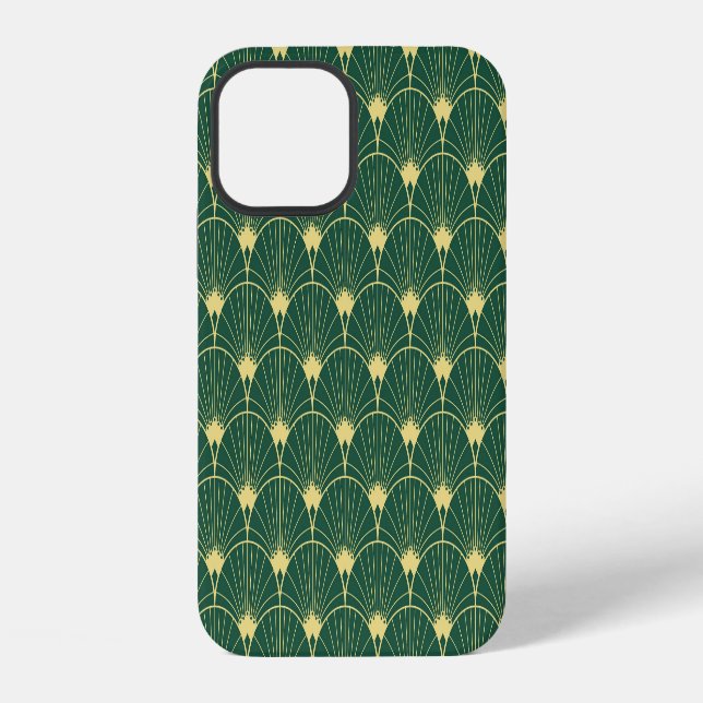 Palm leaf: art deco pattern. iphone case (Back)