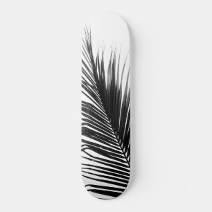 Palm Leaf Black & White Delight #1 #tropical #wall Skateboard