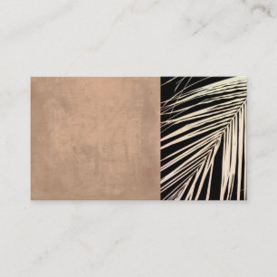 palm leaf business card template original photo