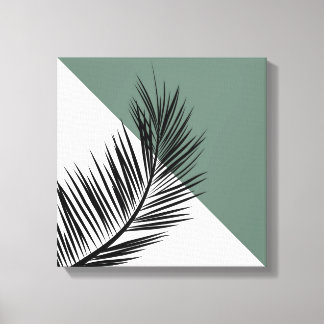 Palm leaf canvas print