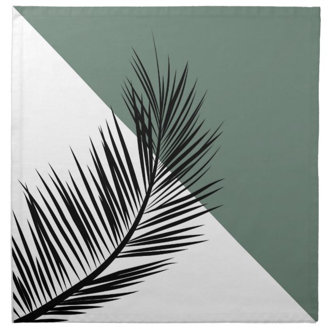 Palm leaf cloth napkin (Front)