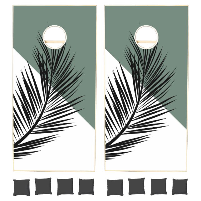 Palm leaf cornhole set (Set)