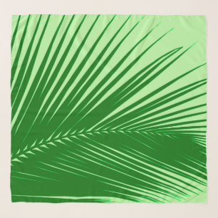 Palm Leaf, Emerald and Lime Green Scarf