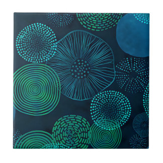 palm leaf fanart tiles