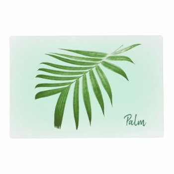 Palm Leaf Frond Laminated Placemat by SjasisDesignSpace at Zazzle