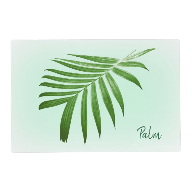 Palm Leaf Frond Laminated Placemat (Front)