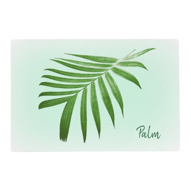 Palm Leaf Frond Laminated Placemat