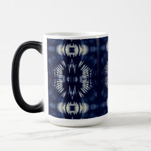 Palm Leaf in Delft Blue Color Morph Mug