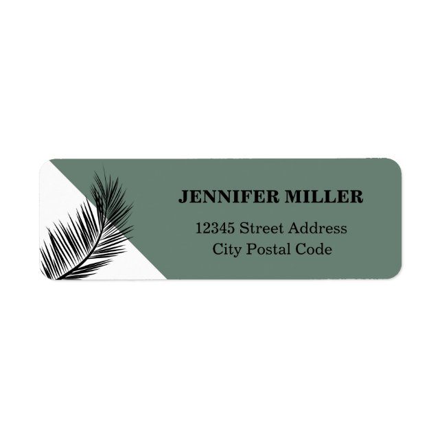 Palm leaf label (Front)
