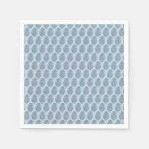Palm Leaf Light Blue Napkins