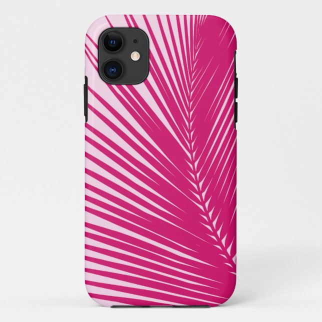 Palm leaf - magenta pink Case-Mate iPhone case (Back)