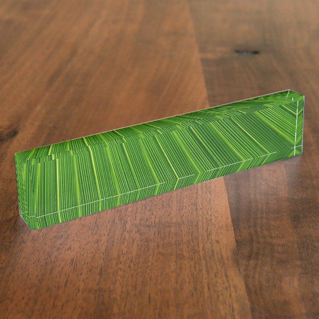 Palm Leaf Nameplate (Side)
