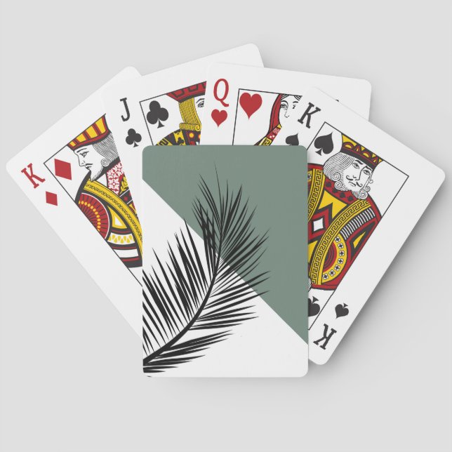 Palm leaf poker cards (Back)