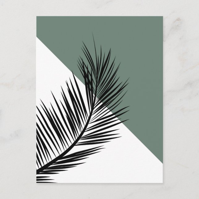 Palm leaf postcard (Front)