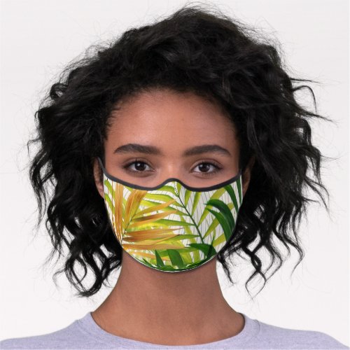 Palm leaf premium face mask