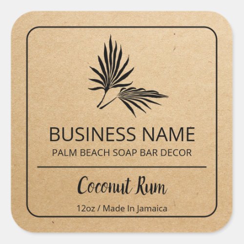 Palm Leaf Product Labels