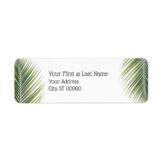 Palm Leaf Return Label