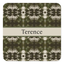 Palm Leaf Shadow Army Green Personalized