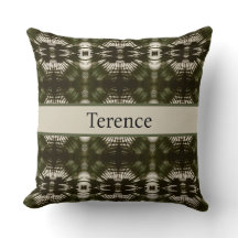 Palm Leaf Shadow Army Green Personalized