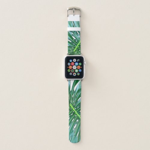 Palm Leaf tropical foliage jungle rainforest  Apple Watch Band