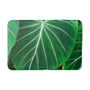Palm Leaf, tropical foliage, jungle rainforest Bath Mat