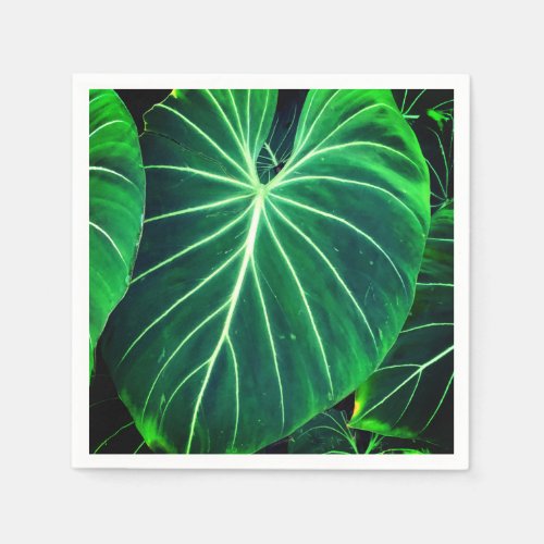 Palm Leaf tropical foliage jungle rainforest  Napkins