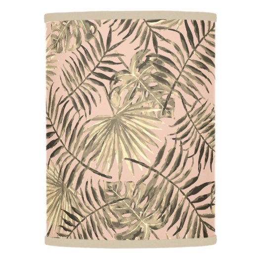 Palm leaf tropical lamp shade (Front)