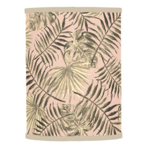 Palm leaf tropical lamp shade