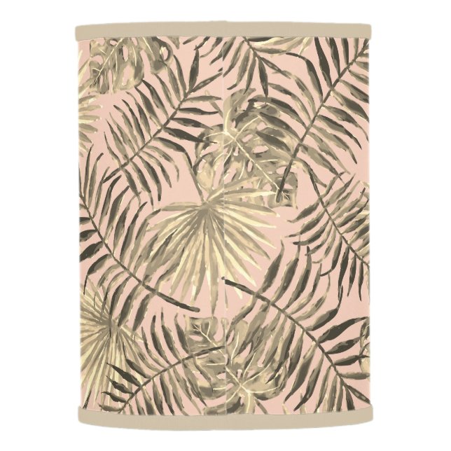 Palm leaf tropical lamp shade (Back)