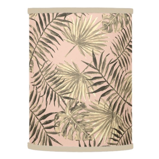 Palm leaf tropical lamp shade (Left)