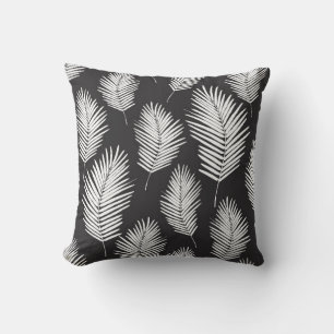 Palm Leafs Pattern Throw Pillow