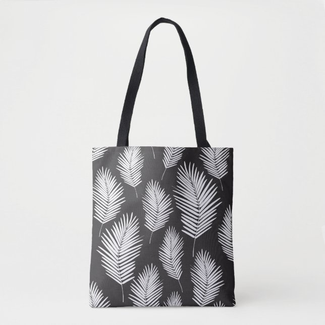 Palm Leafs Pattern Tote Bag (Front)
