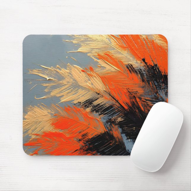 Palm Leaves – Abstract Tropical Motion Mouse Pad (With Mouse)