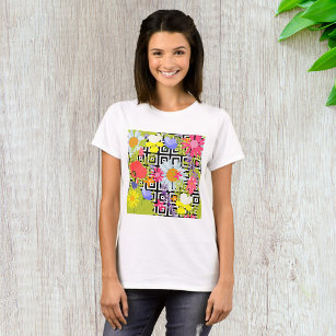 Palm Leaves And Flowers T-Shirt