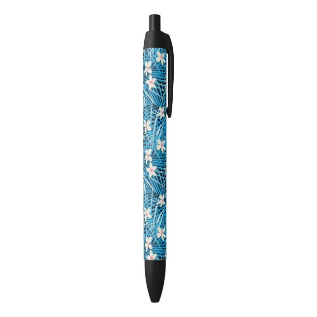 Palm Leaves Blue Pattern Pen (Bottom (Vertical))