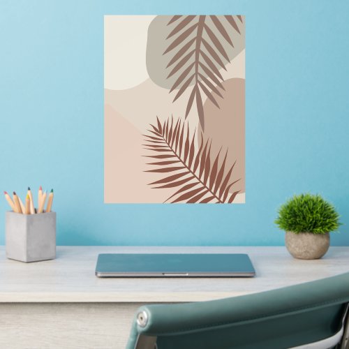 Palm Leaves, Boho Abstract Geometric Art Wall Decal