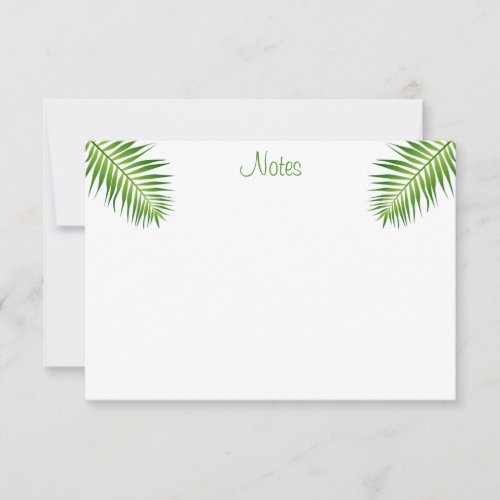 Palm Leaves Calligraphed Script Modern Template