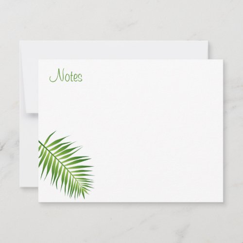 Palm Leaves Calligraphed Script Template Nature