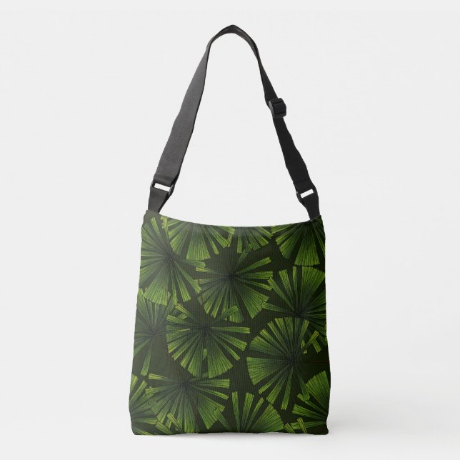 Palm leaves crossbody bag (Front)