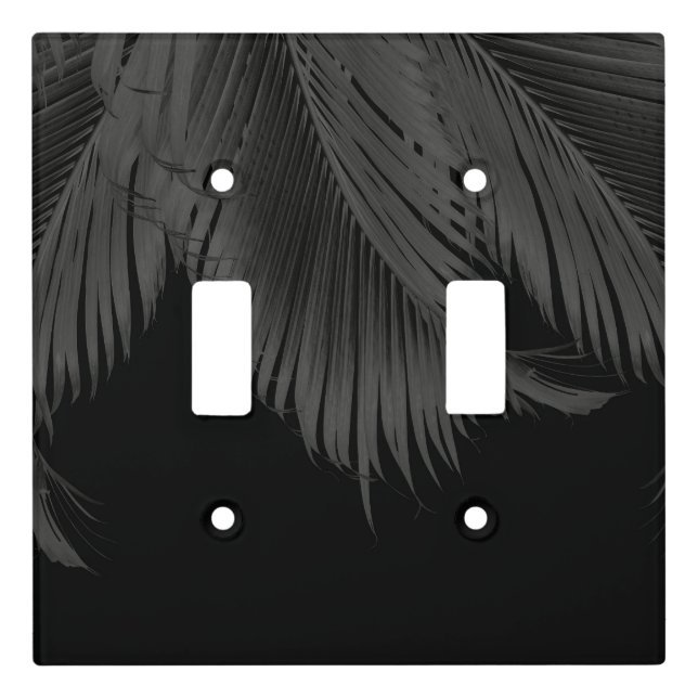 Palm Leaves Finesse #6 #tropical #wall #art  Light Switch Cover (Front)