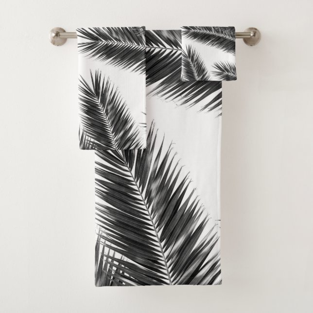 Palm Leaves Finesse Pattern 2 Bath Towel Set (Insitu)