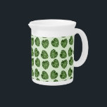 Palm Leaves, Green Leaves, Tropical Pattern Beverage Pitcher<br><div class="desc">Elegant,  stylish and sophisticated pattern with palm leaves. Modern and trendy gift,  perfect for the palm lover in your life.</div>