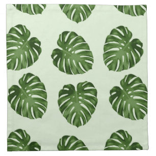 Palm Leaves, Green Leaves, Tropical Pattern Cloth Napkin