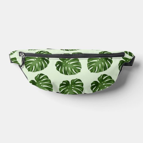 Palm Leaves Green Leaves Tropical Pattern Fanny Pack
