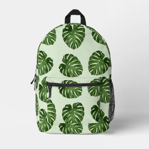 Palm Leaves Green Leaves Tropical Pattern Printed Backpack