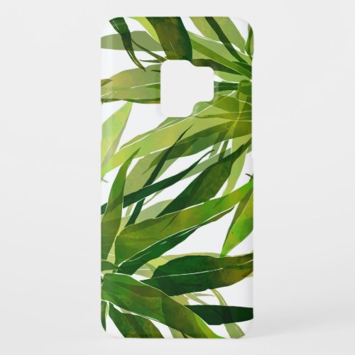 Palm Leaves Hand Painted Pattern Case_Mate Samsung Galaxy S9 Case