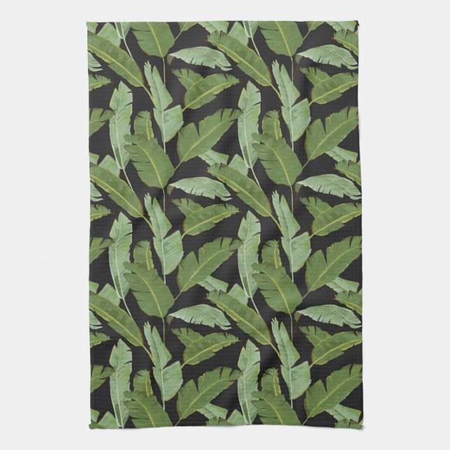 Palm Leaves Kitchen Towel (Vertical)