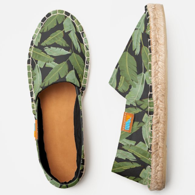 Palm Leaves | Monogram Espadrilles (Side)