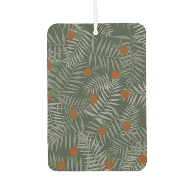 Palm Leaves & Oranges Air Freshener (Front)